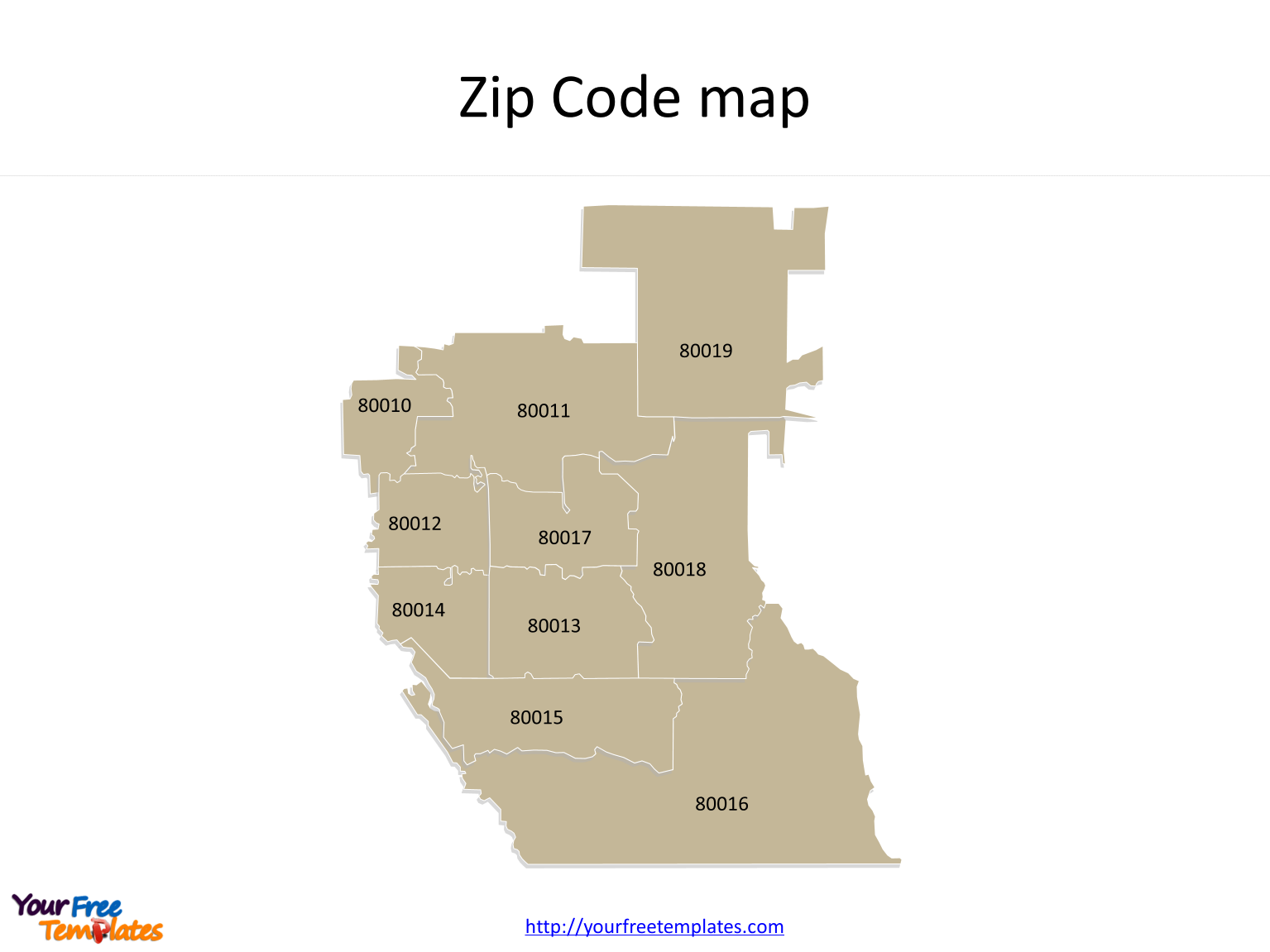 Free Color Code Downloadable Map By Zip Code